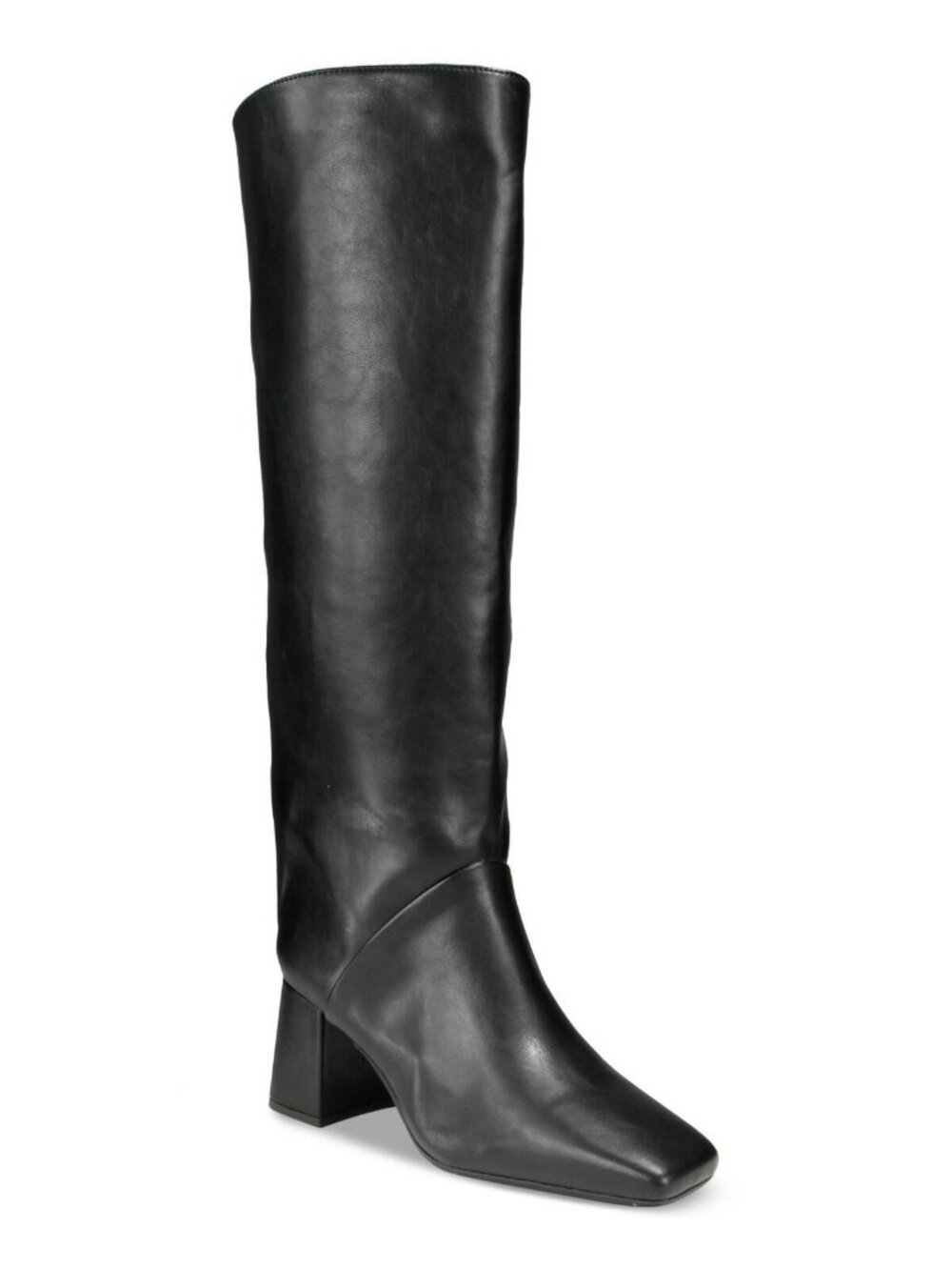 On 34th Womens Millerr Square Toe Block Heel Boots Black New $120